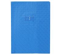Calligrapher 72412C - Blue Grain Diamond Notebook Protector - Dimensions: 24 x 32 cm - 18/100th with Label Holder - Opaque PVC - Manufactured in France