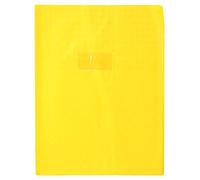 Calligrapher 72414C - A Yellow Grain Diamond Notebook Protector - Dimensions: 24x32 cm - 18/100th with Label Holder - Opaque PVC - Manufactured in France