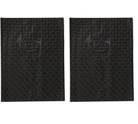 Calligrapher 72417C Black Grain Diamond Notebook Protector - 24x32 cm - 18/100th with Label Holder - Opaque PVC (Pack of 2)