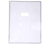 Calligrapher 73401C - A Clear Crystal Notebook Protector - Size: 24x32 cm - 12/100th with Label Holder - Smooth Transparent PVC - Manufactured in France