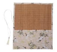 Calligraphy Brush Wrap Pencil Roll Large-Capacity Cloth Storage Bag White Easy to Use and Carry Art Supplies Organizer for Students and Artists