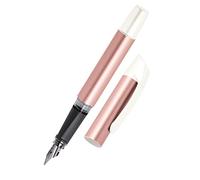 Calligraphy fountain pen/Best writer - ONLINE Campus Rosegold - iridium nib size 0,8 mm, ergonomic soft grip, for standard ink cartridges, refillable, ideal for beginners/pupils/students 61318/3D