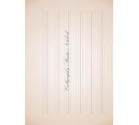 Calligraphy Practice Notebook large size [A4 size] Top-bound, single-sided printing, 120 sheets; bleed-through resistant; pages are detachable for use.