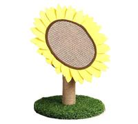 Calling All Cat Lovers! Sunflower Cat Scratching Board. Shaped Like A Sunflower Or A Decorative Piece for Your Home. It's Made of Sisal to Withstand Even The Most Frenzied Scratching.