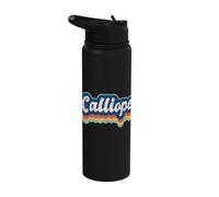 Calliope First Name Girl Vintage Style 70s 80s Personalized Stainless Steel Insulated Water Bottle