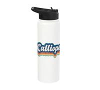 Calliope First Name Girl Vintage Style 70s 80s Personalized Stainless Steel Insulated Water Bottle