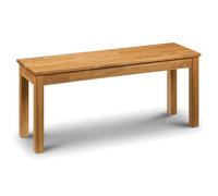 calliope wooden dining bench in oiled oak finish