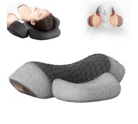 Callixethera Pillow Massage Neck Hump, 2025 Upgraded 3-in-1 Neck Shoulder Pillow Massage, Heated for Men Women (Light Gray)