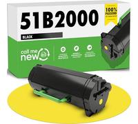callmenew 51B2000 Toner - Compatible with Lexmark 51b2000 Toner (Black, 2500 Pages) - Smart Chip Replacement for Lexmark mb2236adw & b2236dw - Pack of 1