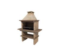 Callow Huge Mediterrani Stone Masonry BBQ - Charcoal BBQ in Light Brown Callow Light Brown