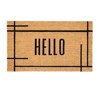 Calloway Mills 107403048 Modern Natural Hello Front Door Welcome Doormat, Floor Mat, Outdoor Mat 30'' x 48''