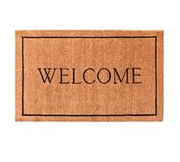 Calloway Mills AZ104813048 Welcome Border, 100% Coir Doormat, 30" x 48" x 1.50", Natural/Black