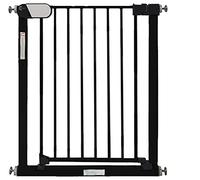 Callowesse Kemble Narrow Child & Pet Gate, 76cm High, Fits Openings 65-70cm, Pressure-Fitted, No Screws, for Narrow Doorways, Stairs & Hallways, Extensions Available (Black)
