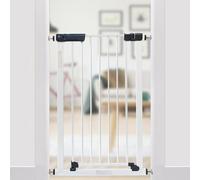 Callowesse Kuvasz Tall & Narrow Child and Pet Gate 96cm High, Fit Openings of 66-73cm. Pressure Fitted No Screws for Narrow Doorways, Stairs and Hallways. Extensions Available. White