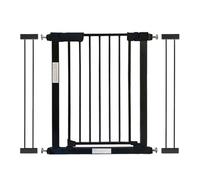 Callowesse Kuvasz Tall & Narrow Child and Pet Gate 96cm High, Fits Openings of 73-80cm. Pressure Fitted No Screws for Doorways, Stairs and Hallways. Includes 7cm Extension. Black