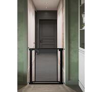 Callowesse Metal Mesh Child & Pet Pressure Fit Safety Gate 75-82cm x H76cm. Suitable for Doors and Stairs - Black