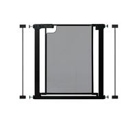 Callowesse Metal Mesh Child & Pet Pressure Fit Safety Gate 89-96cm x H76cm. Suitable for Doors and Stairs - Black - Includes 2x7cm Extensions
