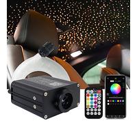 Callsky 16W Twinkle & Sound Star Ceiling Fiber Optic Light Kit - 150pcs*0.03in*6.5ft for Sky Decoration, Music+APP+Remote Control Engine End Glow Fiber Strands