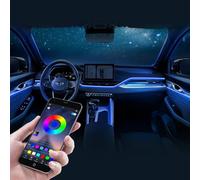 Callsky Interior Car Lights, Car Accessories 10 in 1 Car LED Strip Lights with Remote & APP Control, 315 inches Fiber Optic, Multicolor RGB Lighting Kits with Music Sync Mode, for Universal Car Lights