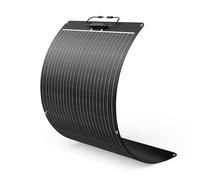 Callsun 50W Flexible Solar Panel 12V, ETFE Monocrystalline Solar Cell Charger for Power Station, RV, Marine, Boat Bimini, Trailer, Van, Car Battery Maintenance, Ultra-Thin Bendable Design