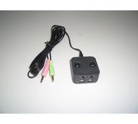 CallTel Headset Training Adapter Twin RJ9 jack & Mute to Dual 3.5mm Plugs for PC