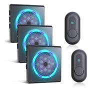 CallToU Hearing Impaired Doorbell with Strobe Light, 1000ft Long Range Wireless Door Bell, IPX5 Waterproof Button, 5 Adjustable Volume, Dual Sensory Alerts for Elderly/Seniors/Visually Impaired