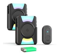 CallToU Hearing Impaired Doorbells with Vibration, 1000FT Wireless Battery-Powered Door Bells with Flashing Light, 110dB Loud Doorbell, Portable Door Bell for Deaf People, 4 Modes