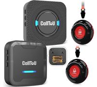 CallToU Personal Alarms for Elderly with Portable & Plug-In Caregiver Pager
