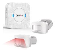 CallToU Wireless Motion Sensor Alarm Indoor, Bed Alarms for Elderly Dementia Patients, Motion Detector Alarm for Home Shop & Elderly Safety, Door Sensor Alarm with 300FT Range, 5 Adjustable Volume