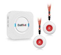 CallToU Wireless Personal Alarm for Elderly 1UK Receiver 2Waterproof Button