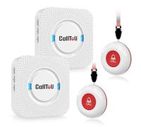 CallToU Wireless Personal Alarm for Elderly 2UK Receiver 2Waterproof Button