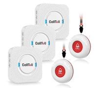 CallToU Wireless Personal Alarm for Elderly 3UK Receiver 2Waterproof Button