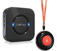 CallToU Wireless Personal Alarms for Elderly Caregiver Pager System with Elderly Alarm Call Button Panic Button Fall Alarm for Elderly Call Bell for Elderly Panic Alerts