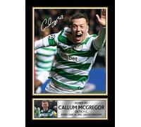 Callum McGregor Signed Autograph Poster Print - Celtic FC Captain Wall Art - Gift for Football Fans, A3 Poster Print (420x297mm)