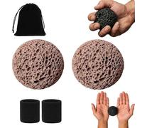 Callus Ball for Hand, 2pcs Moon Grip Ball Callus Rock, Callu BallGrip Trainer for Rock-Solid Hands, Anti-Sweat Grips Strengthener, Build Strong Hands The Toughest Occasions (red)