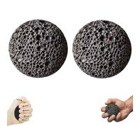 Callus Ball for Hand - Hand Grip Strengthener, Improve Grip Strength & Reduce Hand Sweat, 2 Pcs Rock Climbing Grip Trainer, Callus Building Grip Training Fidget (Black)