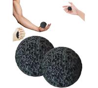 Callus Ball for Hand, Hand Grip Strengthener, Skin Conditioning Callus Building Grip Training Fidget, Rock Climbing Grip Trainer, Anti-Sweat Grip Strengthener, Improve Hand Dryness (Black(2pack))