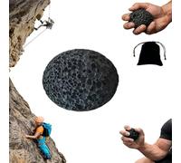Callus Ball for Hand, Moon Grip Ball Callus Rock, Natural Volcanic Rock Climbing Grip Trainer, Skin Conditioning Callus Building Grip Training Fidget, For Build Callused Hands (Black,4cm)