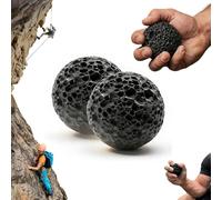 Callus Ball for Hand, Moon Grip Ball Callus Rock, Natural Volcanic Rock Climbing Grip Trainer, Skin Conditioning Callus Building Grip Training Fidget, For Build Callused Hands (Black*2,3cm)
