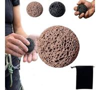Callus Ball for Hand, Moon Grip Ball Callus Rock, Natural Volcanic Rock Climbing Grip Trainer, Skin Conditioning Callus Building Grip Training Fidget, For Build Callused Hands (Red,5cm)