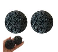 Callus Ball, Moon Ball Grip Trainer for Hand Strength Training, Rock Climbing and Fitness Enthusiasts, Portable Hand Strengthener for Office and Gym Use, Set of Two Black 3 cm Balls