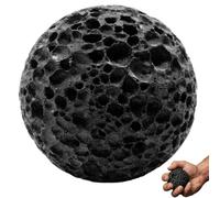 Callus Building Ball for Hand, Moon Grip Rock for Skin Conditioning & Grip Training, Weightlifting Hand Callus Trainer, Anti-Sweat Textured Climbing Accessory (Black)