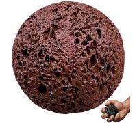 Callus Building Ball for Hand, Moon Grip Rock for Skin Conditioning & Grip Training, Weightlifting Hand Callus Trainer, Anti-Sweat Textured Climbing Accessory (Reddish Brown)