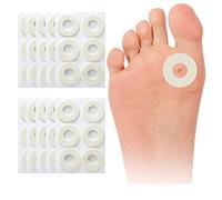 Callus Pads, 60 PCS Self Adhesive Corn Callus Remover Cushions Pads, Soft Felt Foot Corn Rings Toe Anti-wear Stickers, Corn Callous Blisters Protectors Pads, Pain Relief for Feet, Toes, Heel (Round)