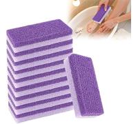 Callus Remover and Scrubber, Pumice Stone for Feet Hard Skin, Double Sided Foot Scrubber Dead Skin Remover, Foot Scrubbers for Shower and Foot Tub (Purple*10) (Purple*10)