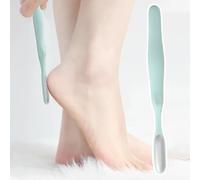 Callus Remover Foot Scrubber - Ergonomic Long Handled Toe Cleaning Brush | Reusable Double-Sided Foot File, Pedicure Tool for Deep Cleansing & Cracked Heel, Feet Dead Skin Scraper