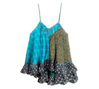 Cally Silk Top Turquoise 34