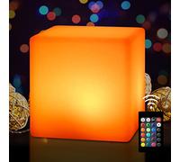 callyan 7-Inch LED Light Cube, 16 RGB Colors Cordless LED Cube Night Light