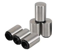 Callyne 6 Packs Stainless Steel Push Down Beer Opener, Silver Magnetic Automatic Bottle Opener