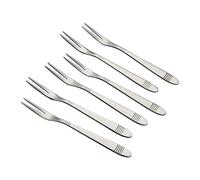 Callyne Set of 12 Mini Fruit Fork, Stainless Steel Two Prong Fork, Appetizer Forks